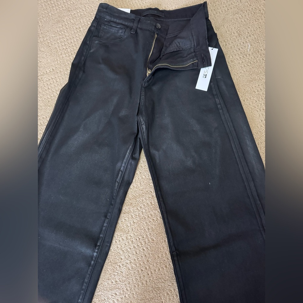 JOES JEANS MIA HIGH RISE WIDE LEG COATED JEANS - Picture 7 of 8